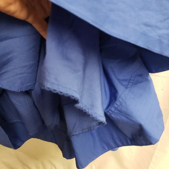 Anthropologie Maeve Cross Back Mini Dress Blue New Size - Picture 10 of 15